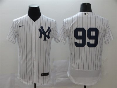 New York Yankees #99 Aaron Judge White Flex Base Jersey