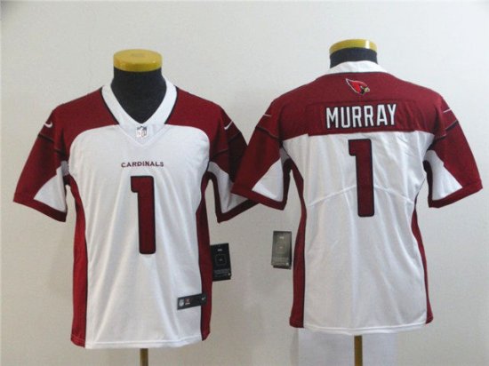 Youth Arizona Cardinals #1 Kyler Murray White Vapor Limited Jersey