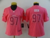 Women's San Francisco 49ers #97 Nick Bosa Pink Fashion Vapor Limited Jersey
