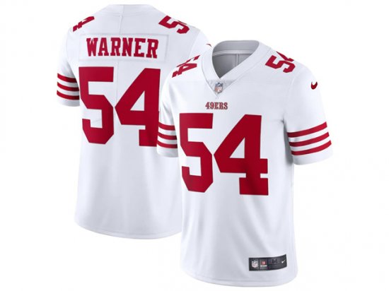 Youth San Francisco 49ers #54 Fred Warner White Vapor Limited Jersey