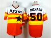 Houston Astros #50 J.R. Richard Cooperstown Collection Throwback Orange Jersey