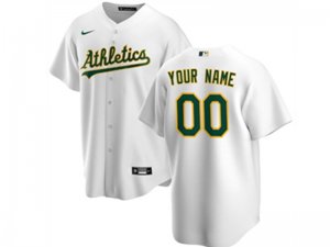 Oakland Athletics Custom #00 Home White 2020 Cool Base Jersey