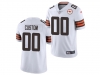 Cleveland Browns #00 White 75th Anniversary Patch Vapor Limited Custom Jersey