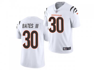 Cincinnati Bengals #30 Jessie Bates III White Vapor Limited Jersey