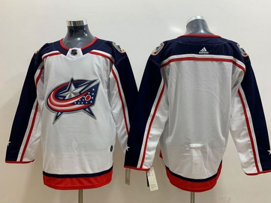 Columbus Blue Jackets Blank White Team Jersey