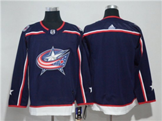 Columbus Blue Jackets Blank Navy Blue Team Jersey