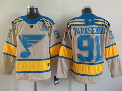 St. Louis Blues #91 Vladimir Tarasenko Cream 2022 Winter Classic Jersey