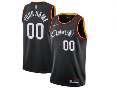 Cleveland Cavaliers Custom #00 Black City Edition Jersey