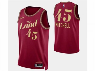 Cleveland Cavaliers #45 Donovan Mitchell 2023-24 Wine City Edition Swingman Jersey