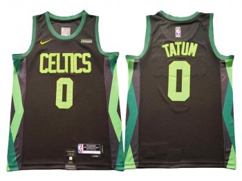 Boston Celtics #0 Jayson Tatum 2024-25 Black City Edition Swingman Jersey