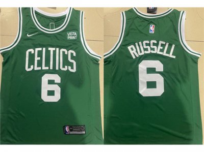 Boston Celtics #6 Bill Russell Green Swingman Jersey