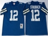 Dallas Cowboys #12 Roger Staubach 1977 Throwback Blue Jersey