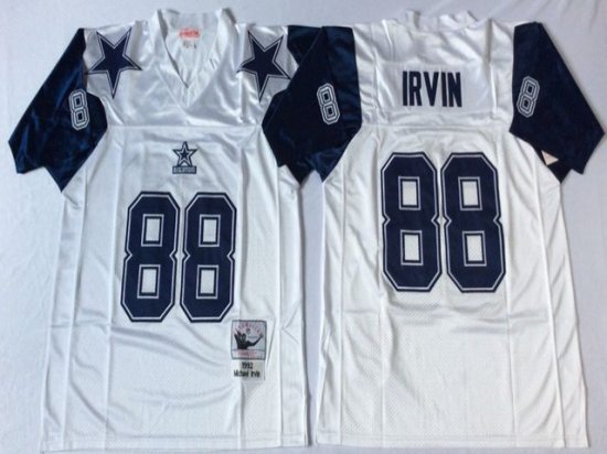 Dallas Cowboys #88 Michael Irving 1995 Throwback White Jersey