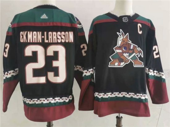 Arizona Coyotes #23 Oliver Ekman-Larsson Black Alternate Jersey