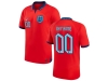 National England #00 Away Red 2022/23 Soccer Custom Jersey