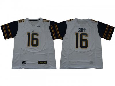 NCAA California Golden Bears #16 Jared Goff White College Football Jersey
