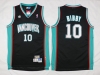 Vancouver Grizzlies #10 Mike Bibby Black Hardwood Classic Jersey