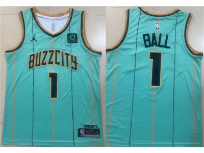 Charlotte Hornets #1 LaMelo Ball Teal City Edition Swingman Jersey