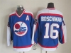 Winnipeg Jets #16 Laurie Boschman 1989 CCM Vintage Blue Jersey