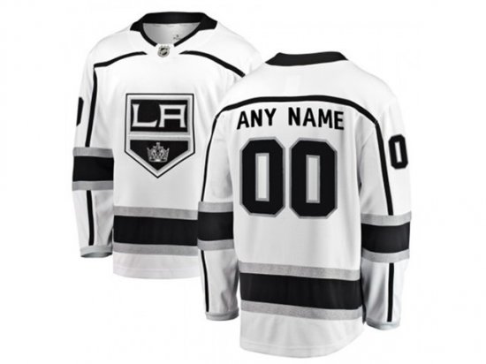 Los Angeles Kings #00 Away White Custom Jersey