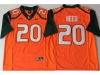 NCAA Miami Hurricanes #20 Ed Reed Orange College Football Jersey