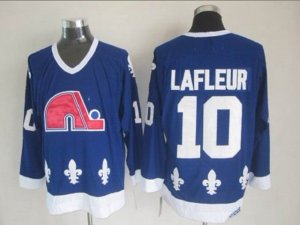 Quebec Nordiques #10 Guy Lafleur CCM Vintage Blue Jersey