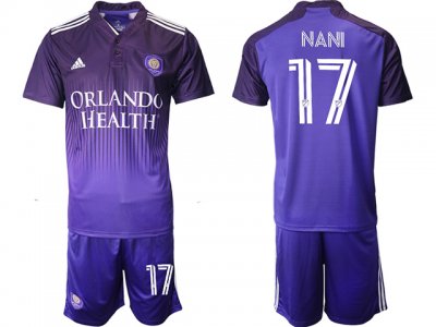 Club Orlando City SC #17 Nani Home Purple 2021/22 Soccer Jersey