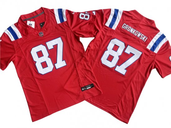 New England Patriots #87 Rob Gronkowski Red Vapor F.U.S.E. Limited Jersey