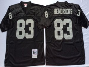 Los Angeles Raiders #83 Ted Hendricks Throwback Black Jersey