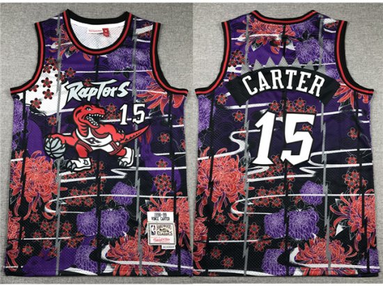 Toronto Raptors #15 Vince Carter Year Of the Rabbit Purple Hardwood Classics Jersey