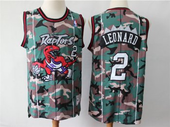 Toronto Raptors #2 Kawhi Leonard Camo Hardwood Classic Jersey