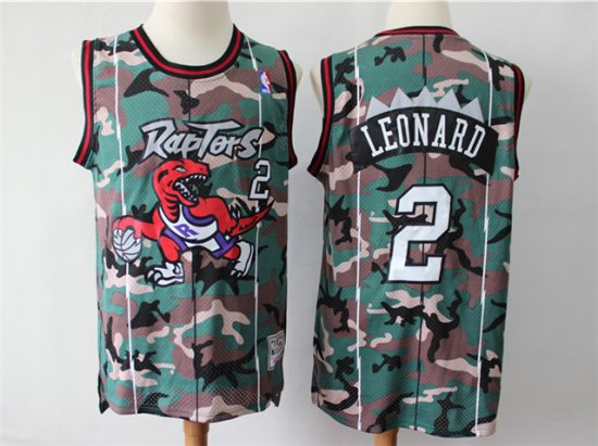 Toronto Raptors #2 Kawhi Leonard Camo Hardwood Classic Jersey