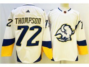 Buffalo Sabres #72 Tage Thompson White 2022/23 Reverse Retro Jersey