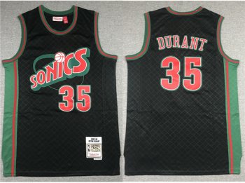 Seattle SuperSonics #35 Kevin Durant 2007-08 Neapolitan Hardwood Classics Jersey