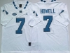 NCAA North Carolina Tar Heels #7 Sam Howell White College Football Jersey