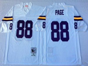 Minnesota Vikings #88 Alan Page 1975 Throwback White Jersey