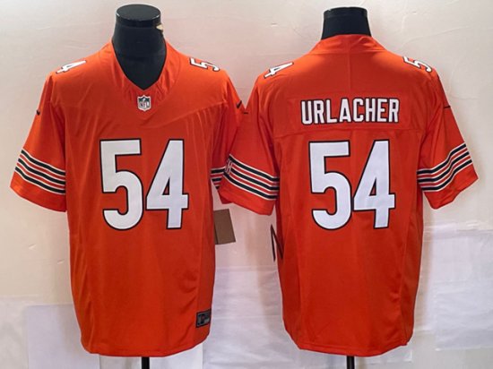 Chicago Bears #54 Brian Urlacher Orange Vapor F.U.S.E. Limited Jersey