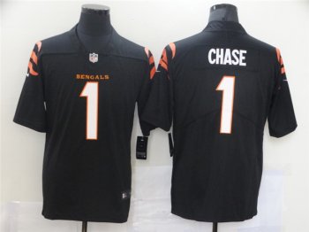 Youth Cincinnati Bengals #1 Ja'Marr Chase Black Vapor Limited Jersey