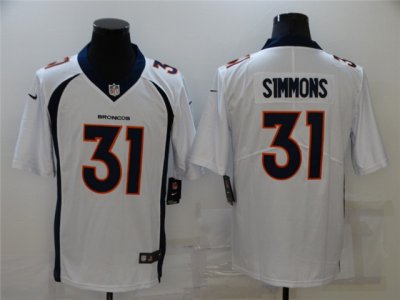 Denver Broncos #31 Justin Simmons White Vapor Limited Jersey