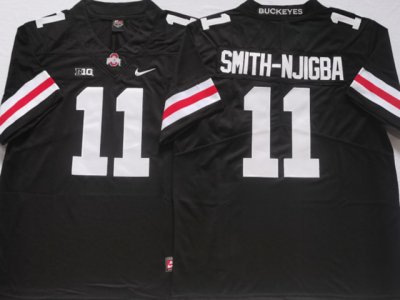 NCAA Ohio State Buckeyes #11 Jaxon Smith-Njigba Black College Jersey