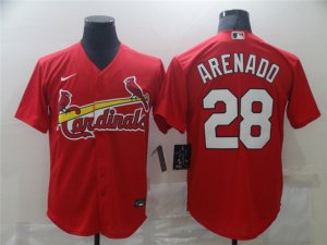 St. Louis Cardinals #28 Nolan Arenado Red Cool Base Jersey