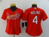 Women's St. Louis Cardinals #4 Yadier Molina Red Cool Base Jersey
