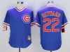 Chicago Cubs #22 Jason Heyward Blue Cooperstown Collection Cool Base Jersey