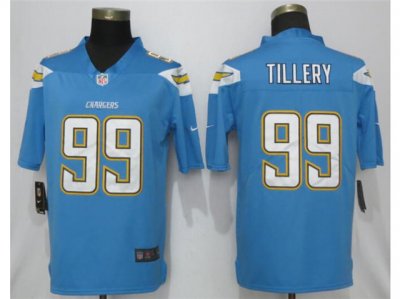 Los Angeles Chargers #99 Jerry Tillery Powder Blue Vapor Limited Jersey