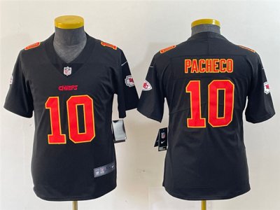 Youth Kansas City Chiefs #10 Isaih Pacheco Black Fashion Limited Jersey