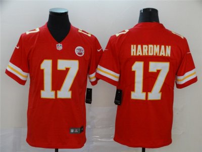 Kansas City Chiefs #17 Mecole Hardman Red Vapor Limited Jersey