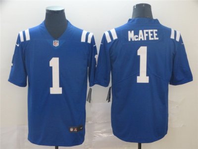 Indianapolis Colts #1 Pat McAfee Blue Vapor Limited Jersey