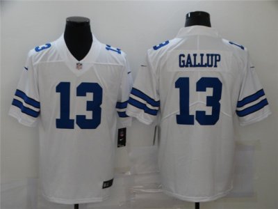 Dallas Cowboys #13 Michael Gallup White Vapor Limited Jersey