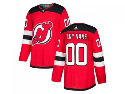 New Jersey Devils #00 Home Red Custom Jersey