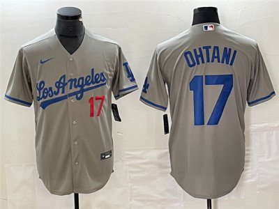 Los Angeles Dodgers #17 Shohei Ohtani Gray Limited Jersey